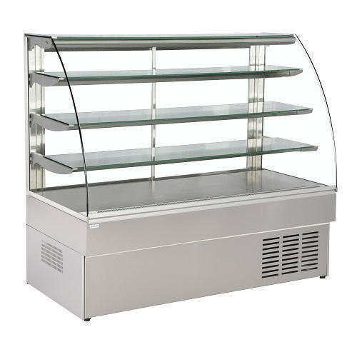 Curve Glass Cake Display Counter