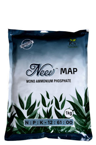 Monoammonium Phosphate Fertilizer - 25 Kg Pouch, 1 Kg Bag | Free Flowing, Water Soluble, Safe for Agriculture