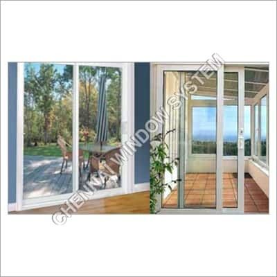 Yellow Upvc Sliding Door