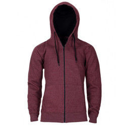 Woolen Mens Zip Hoodies Sweatshirt