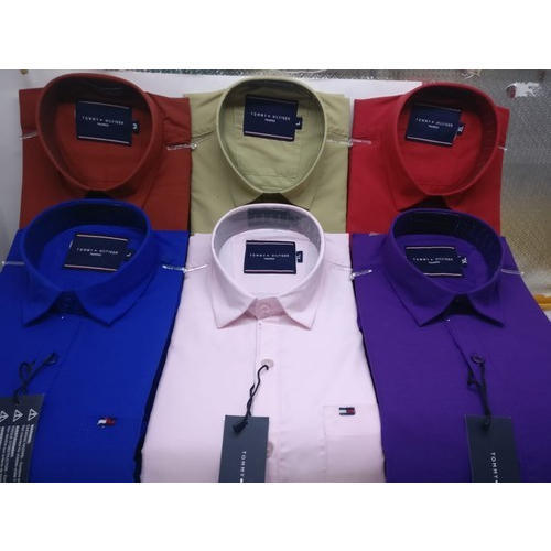 Shrink Resistance Cotton Branded Shirts