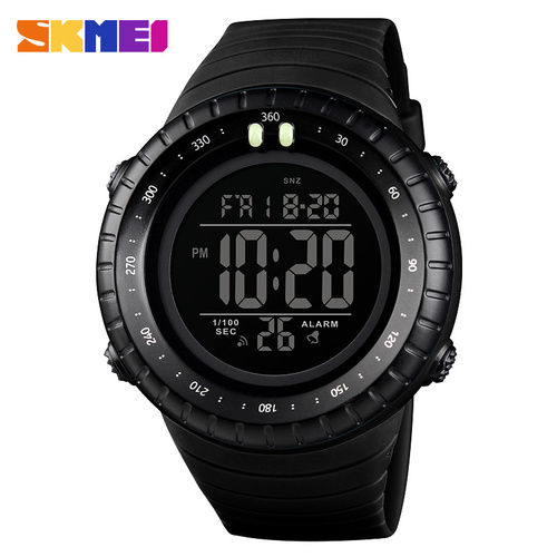 Skmei black best sale strap digital watch