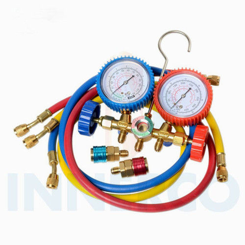 Fiber Refrigerant R134A R410 Manifold Gauge Set