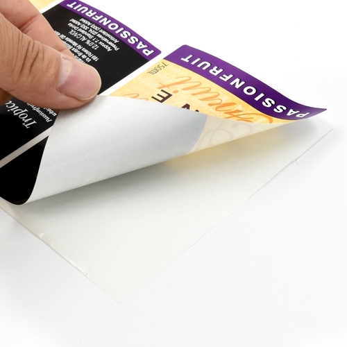 मैट वार्निश के साथ 4C कस्टम पेपर वाइन लेबल