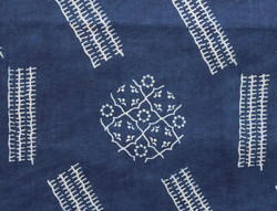 Mix Indigo Blue Hand Block Print Fabric