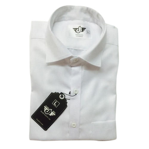 Satin White Plain Shirt