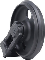 Black Steel Excavator Idlers