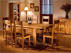 Brown Fine Finish Wooden Dining Set