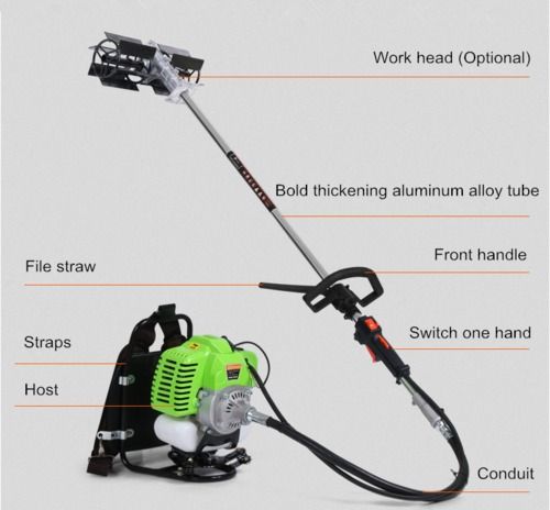 Vgt Power Weeder Cum Brush Cutter Fuel Tank Capacity: 1.2Lit