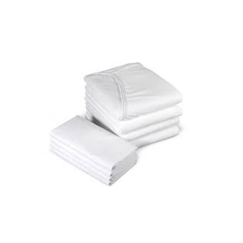 White Plain Bed Sheet Size: Full