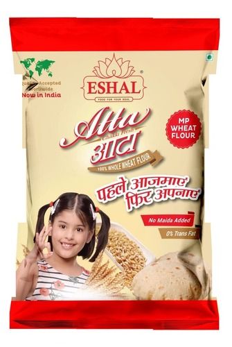 Eshal Chakki Atta - 100% Fresh, Made from Premium Sharbati Wheat Grains for Soft and Fluffy Rotis - Perfect Texture and Natural Ingredients