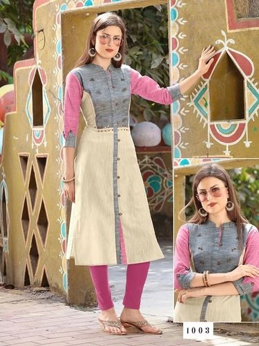 Eye Catching Cotton Kurti Decoration Material: Cloths