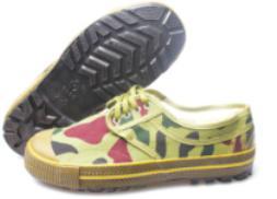 प्राकृतिक रबर और कॉटन कैनवास कॉम्बैट शूज़