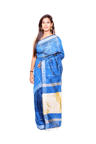 Zari Check Handloom Saree