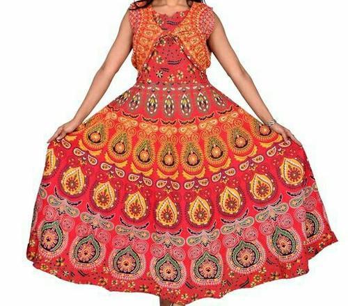 Jaipuri Ladies Gowns With Jacket