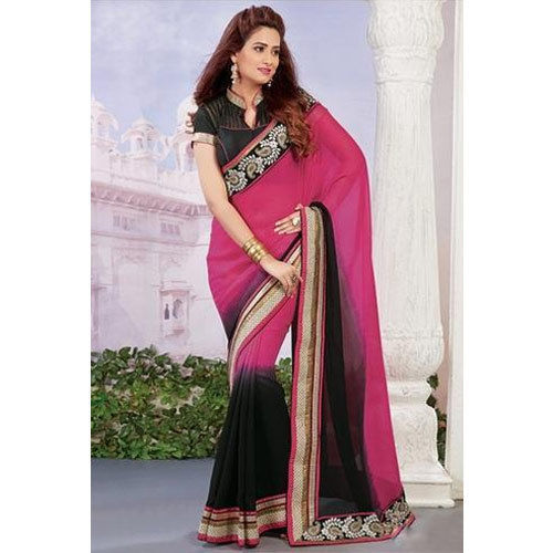 Buy Ladies Fancy Party wear Georgette Saree Wholesale 2023