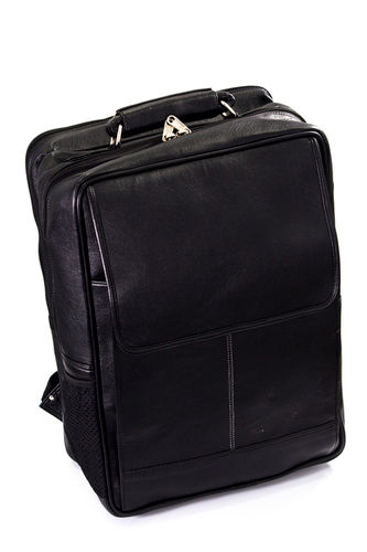 Black Leather Laptop Bag