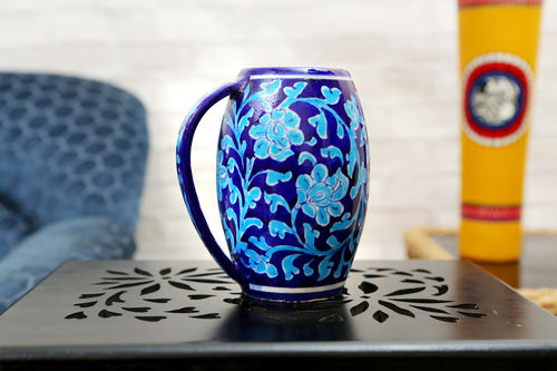 Blue Pottery Blue Beer Mug