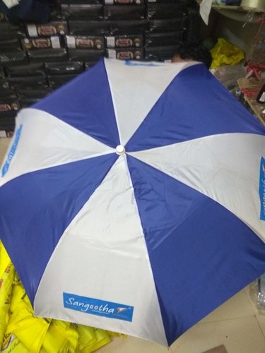 Blue And White Umbrella