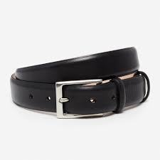 Casual Black Leather Belt