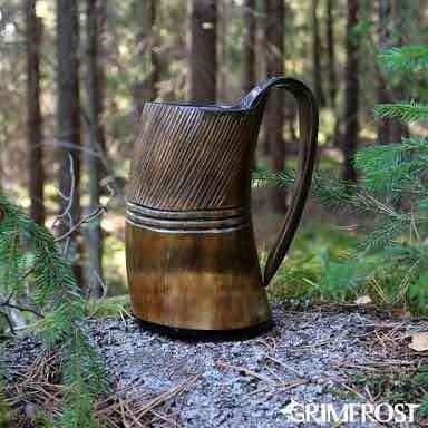 Natural Drinking Horn Mug