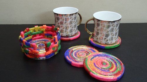 Colored Tea Coaster Set