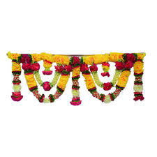 Satin Prakash Product Flower Artificial Designer Toran