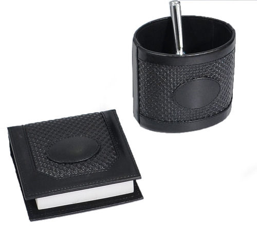 Table Top Office Leather Stationery Items