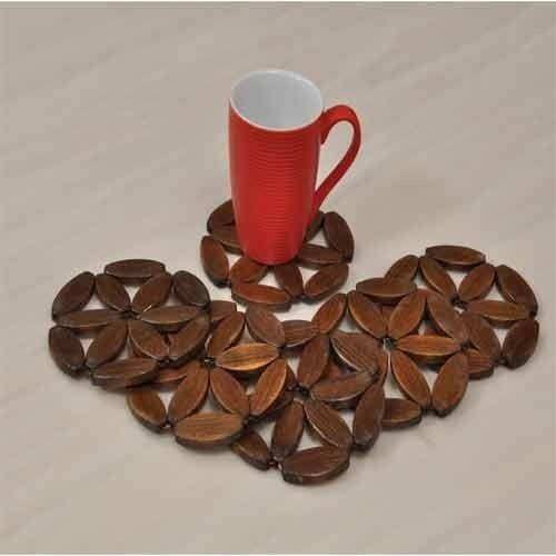 Wooden Table Coaster Set