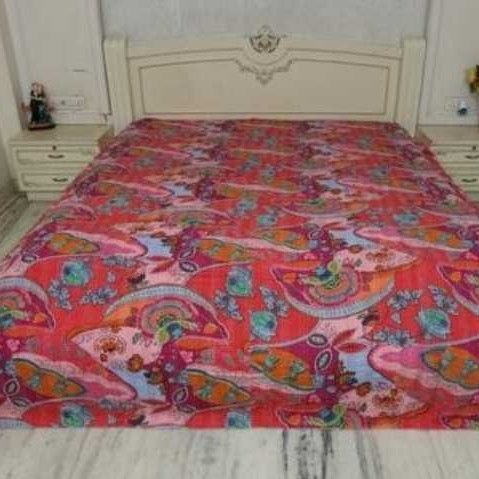 Kantha Printed Bed Cover 