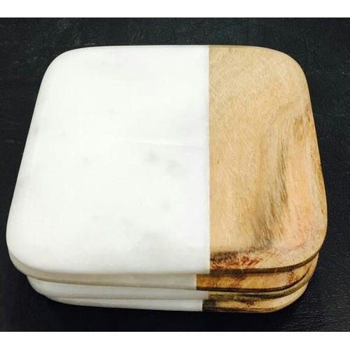 Marble And Wood Coaster