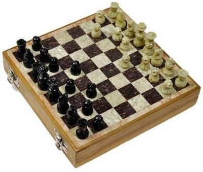 Marble Chess Set With Wooden Box