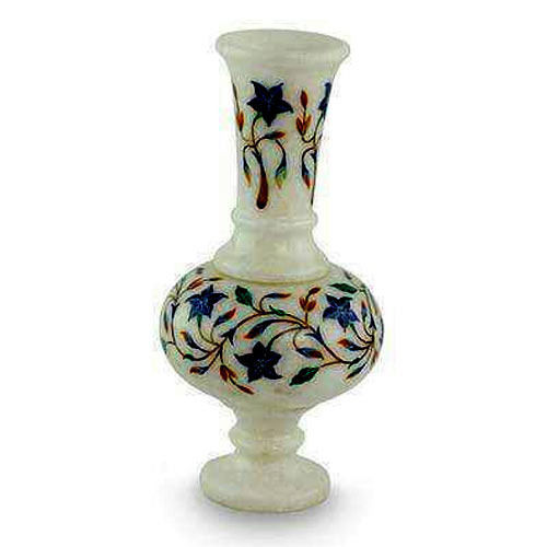 White Marble Flower Vase