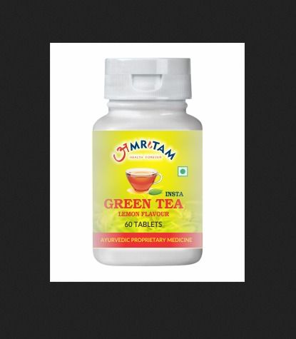 Ayurvedic Green Tea Lemon Flavour Tablets