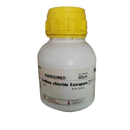 Sodium Chloride - 500 gm Bottle, 80% Purity Powder for Industrial Usage