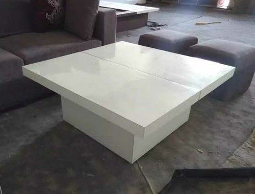 White Color Wooden Table Set