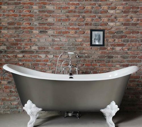 Double Slipper Cast Iron Bath Tub Yx-008 Size: 1830A 770A 810Mm