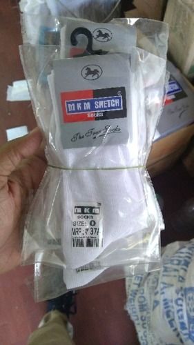 Mens White Sports Socks