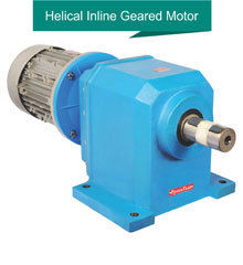 Helical Inline Geared Motor - Durable Worm Gear Design | High Mechanical Strength, Smooth Functioning, Quality Tested