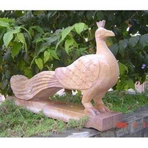 White Marble Bird Statue