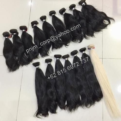 Natural Black Machine Weft Hair