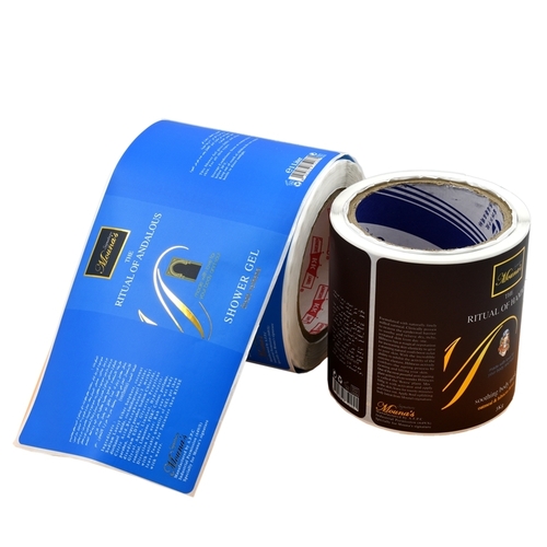 4C Custom Made Synthetic Paper Printed Labels For Shower Gel