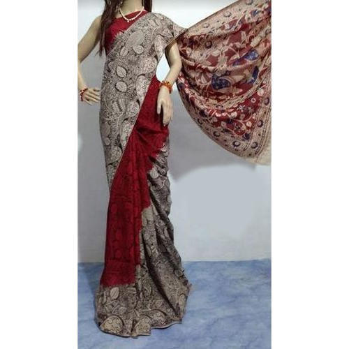 Indian Kalamkari Saree For Ladies Dimension(L*W*H): 17*34*31 Inch (In)