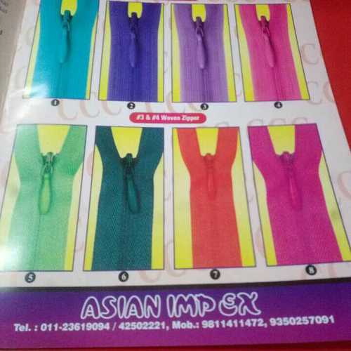 Nylon Colorful Zipper For Garment