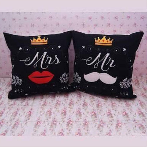 Printed Couple Cushion Pillow