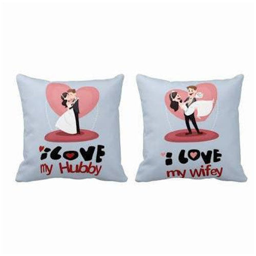 Splendid Look Printed Couple Cushion