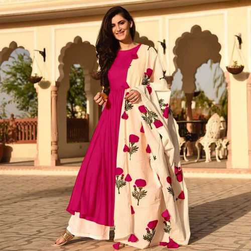 Plazzo Kurti Set With Heavy Rayon Designer Dupatta