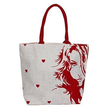 Printed Jute Shopping Bag - Eco-Friendly Material, Durable Design , Lightweight and Reusable