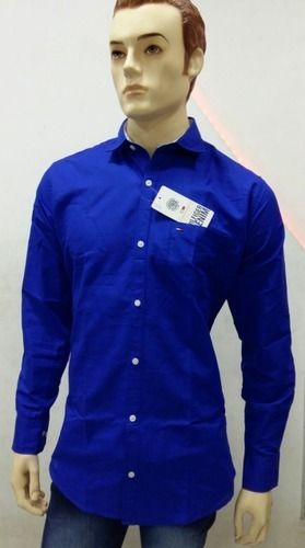 No Fade Blue Mens Casual Shirt