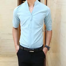 Breathable Half Sleeves Mens Shirts